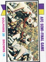 1973 Topps Base Set #136 AFC Semi-Final Game