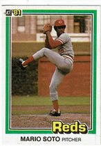 1981 Donruss Base Set #63 Mario Soto