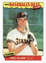 1988 Fleer Baseballs Best Sluggers vs. Pitchers #8 Will Clark