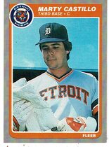 1985 Fleer Base Set #5 Marty Castillo