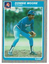 1985 Fleer Base Set #334 Donnie Moore