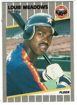 1989 Fleer Base Set #361 Louie Meadows