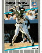 1989 Fleer Base Set #604 Andres Thomas