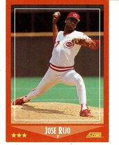 1988 Score Rookie & Traded #27T Jose Rijo