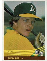 1984 Donruss Base Set #96 Don Hill