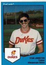 1989 ProCards Albuquerque Dukes #74 Stan Johnston