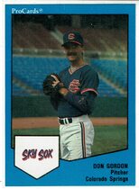 1989 ProCards Colorado Springs Sky Sox #260 Don Gordon