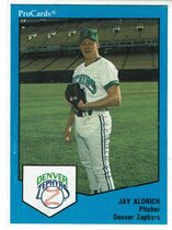 1989 ProCards Denver Zephyrs #42 Jay Aldrich