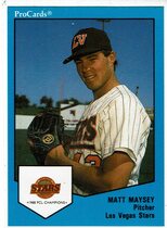 1989 ProCards Las Vegas Stars #5 Matt Maysey