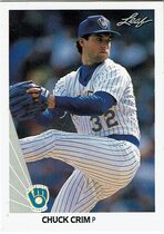 1990 Leaf Base Set #58 Chuck Crim