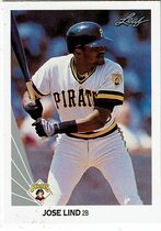 1990 Leaf Base Set #77 Jose Lind