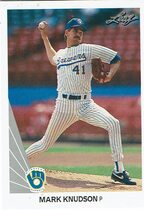 1990 Leaf Base Set #348 Mark Knudson