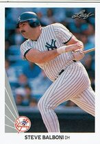 1990 Leaf Base Set #373 Steve Balboni