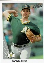 1990 Leaf Base Set #458 Todd Burns