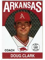 1990 Team Issue Arkansas Razorbacks #26 Doug Clark