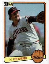 1983 Donruss Base Set #111 Len Barker