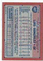 1991 Topps Traded Retail (Gray Stock Back) #48T Luis Gonzalez