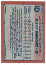 1991 Topps Traded Retail (Gray Stock Back) #51T Jeffrey Hammonds