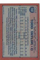 1991 Topps Traded Retail (Gray Stock Back) #116T Todd Taylor