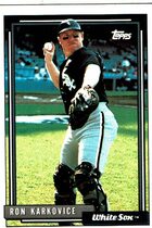 1992 Topps Base Set #153 Ron Karkovice