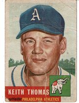 1953 Topps Base Set #129 Keith Thomas