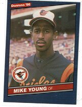 1986 Donruss Base Set #123 Mike Young