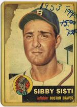 1953 Topps Base Set #124 Sibby Sisti