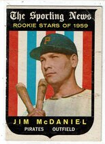 1959 Topps Base Set #134 Jim McDaniel