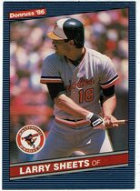 1986 Donruss Base Set #350 Larry Sheets