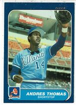 1986 Fleer Update #112 Andres Thomas