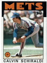 1986 Topps Base Set #210 Calvin Schiraldi