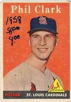 1958 Topps Base Set #423 Phil Clark