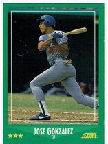 1988 Score Base Set #364 Jose Gonzalez