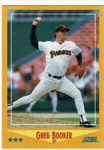 1988 Score Base Set #447 Greg Booker