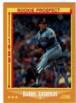 1988 Score Base Set #632 Darrel Akerfelds