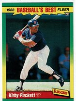 1988 Fleer Baseballs Best Sluggers vs. Pitchers #30 Kirby Puckett