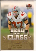 2006 Ultra Head of the Class #HC-AH A.J. Hawk