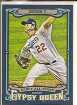 2014 Topps Gypsy Queen Debut All Stars #ASCK Clayton Kershaw