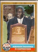 2011 Topps Heritage News Flashbacks #NF-10 Jackie Robinson Enshrined In Cooper