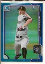 2015 Bowman Chrome Draft Blue Refractor #31 Mike Nikorak