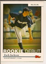 2006 Topps Update and Highlights Rookie Debut #RD35 Zach Jackson