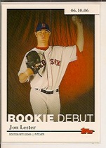 2006 Topps Update and Highlights Rookie Debut #RD37 Jon Lester