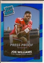 2017 Donruss Press Proof Blue #308 Joe Williams