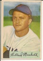 1954 Bowman Base Set #70 Willard Marshall