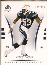 2007 SP Authentic #196 Anthony Waters