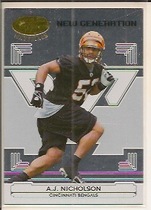 2006 Leaf Certified Materials #163 A.J. Nicholson