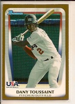 2011 Bowman Draft Prospects Gold #BDPP108 Dany Toussaint