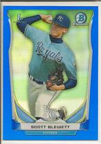 2014 Bowman Chrome Draft Blue Refractor #CDP54 Scott Blewett