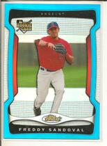 2009 Finest Refractors Blue #140 Freddy Sandoval