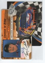 2002 Press Pass Trackside License to Drive Die Cuts #19 Terry Labonte